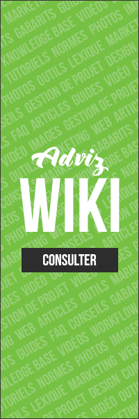 publicité pour le wiki d'Adviz